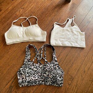 Lot 3 Size 4 Bras:  Lululemon, Athleta + ?